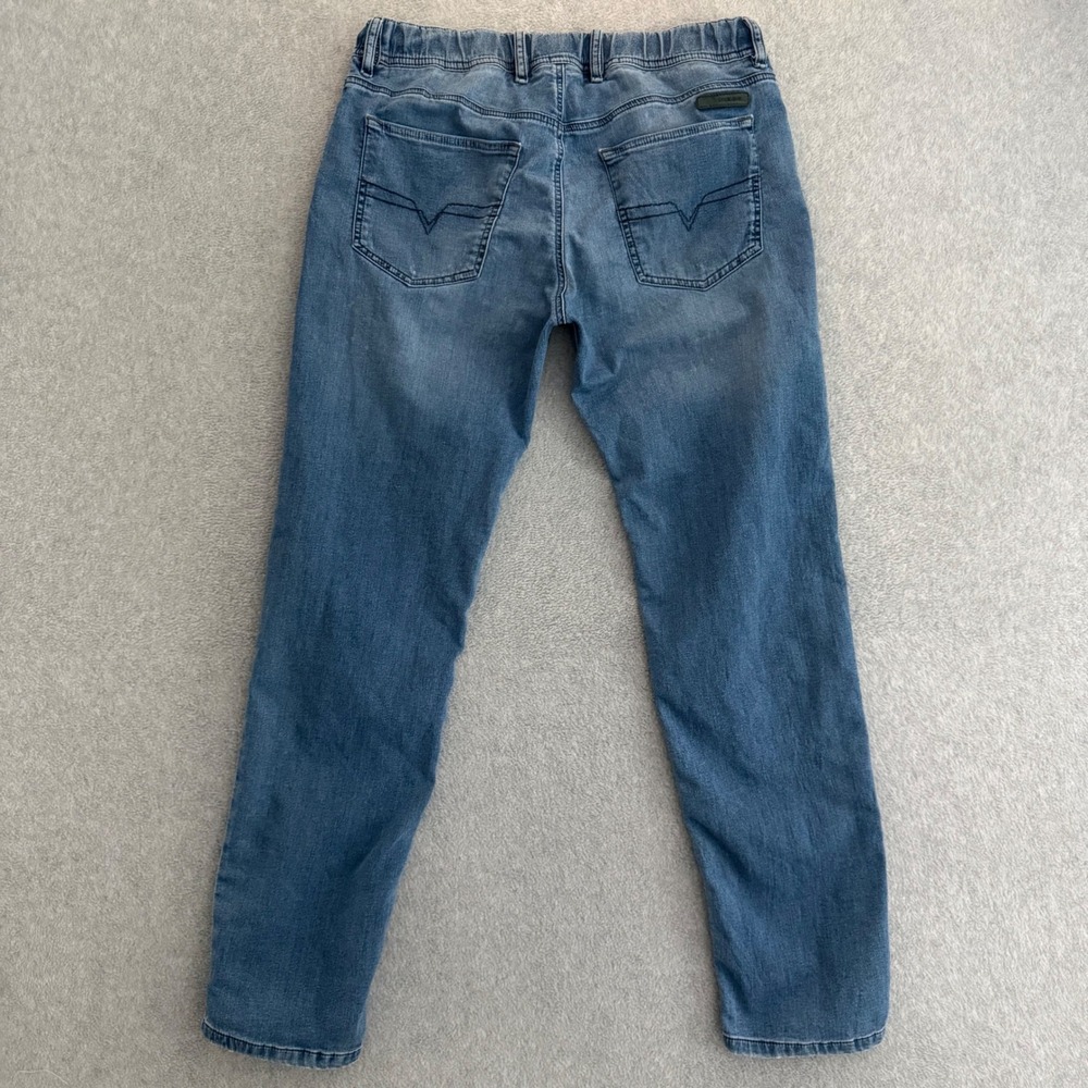 Diesel Waykee JoggJeans Mens 34x32 Denim Sweatpants Hybrid Straight Fit - Picture 4 of 12